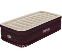 Bestway Maroon Tritech Airbed Twin 20 with built-in AC pump