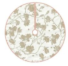 Sikiie Vintage Stylized White Color Nativity Christmas Tree Skirt, Jesus Christian Winter Holiday...
