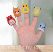 Hopscotch Lane Finger Puppets - 5 Animal Bath Toys, Toddlers Ages 3+