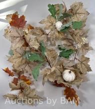 Fall Pumpkin Vine with leaves