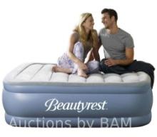 Beautyrest Hi Loft 17 Queen Size Air Mattress with External Pump - Blow up Air Bed