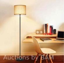OUTON Modern Floor Lamps for Living Room, 63 Standing Lamp with Linen Shade, Tall Pole Lamps for