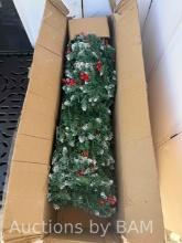 Green Red White Christmas Trees with Led Lights In Box