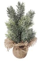 Northlight Frosted Mini Pine Tree Christmas Decoration with Burlap Base