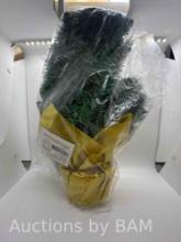 National Tree Company Pre-Lit Feel Real Artificial Mini Christmas Tree
