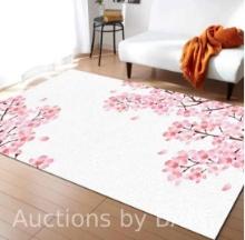 Japanese Sakura Cherry Blossoms Carpets for Bed Room Modern Home Large Area Rug for Living Room Bay