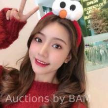 SunShiLing Sesame Street Cartoon Cute Headband New Plush Big Eyes Headband Womens Face Wash Headb...