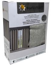 SunSmart Total Blackout Lined Panel Pair with Grommets 2 Panels