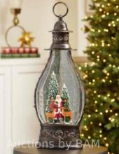 20 inches Jumbo Holiday Glitter Lantern with LED Light