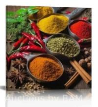 Wall Art Decor Herbs Food Print on Canvas Ready to Hang 8x8