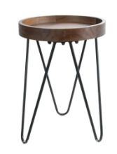 Better Homes & Gardens 18 in Cylinder Wood Bronze Plant Stand