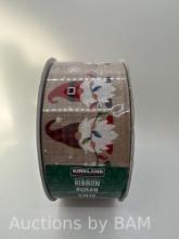Kirkland Signature 2.5 in Wired Edge Christmas Gnome Ribbon