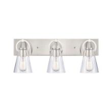 (28) Harnell 3 Light Brushed Nickel Vanity Light