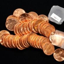 Tube of 50 1984 Lincoln Memorial Cents - 1c - GEM Uncirculated