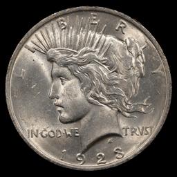 1923 Peace Silver Dollar - $1 - Choice Plus Brilliant Uncirculated