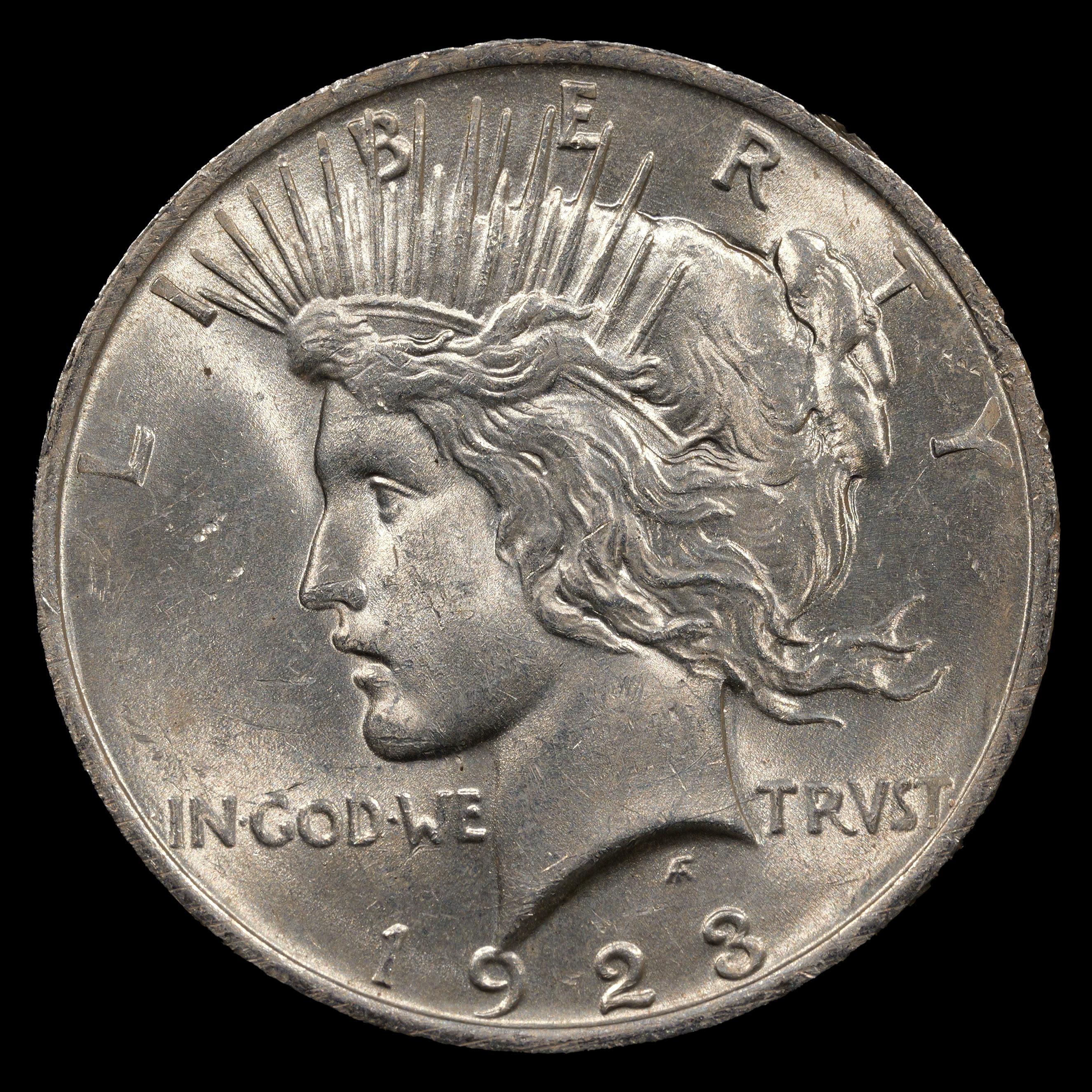 1923 Peace Silver Dollar - $1 - Choice Plus Brilliant Uncirculated