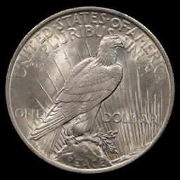1923 Peace Silver Dollar - $1 - Choice Plus Brilliant Uncirculated