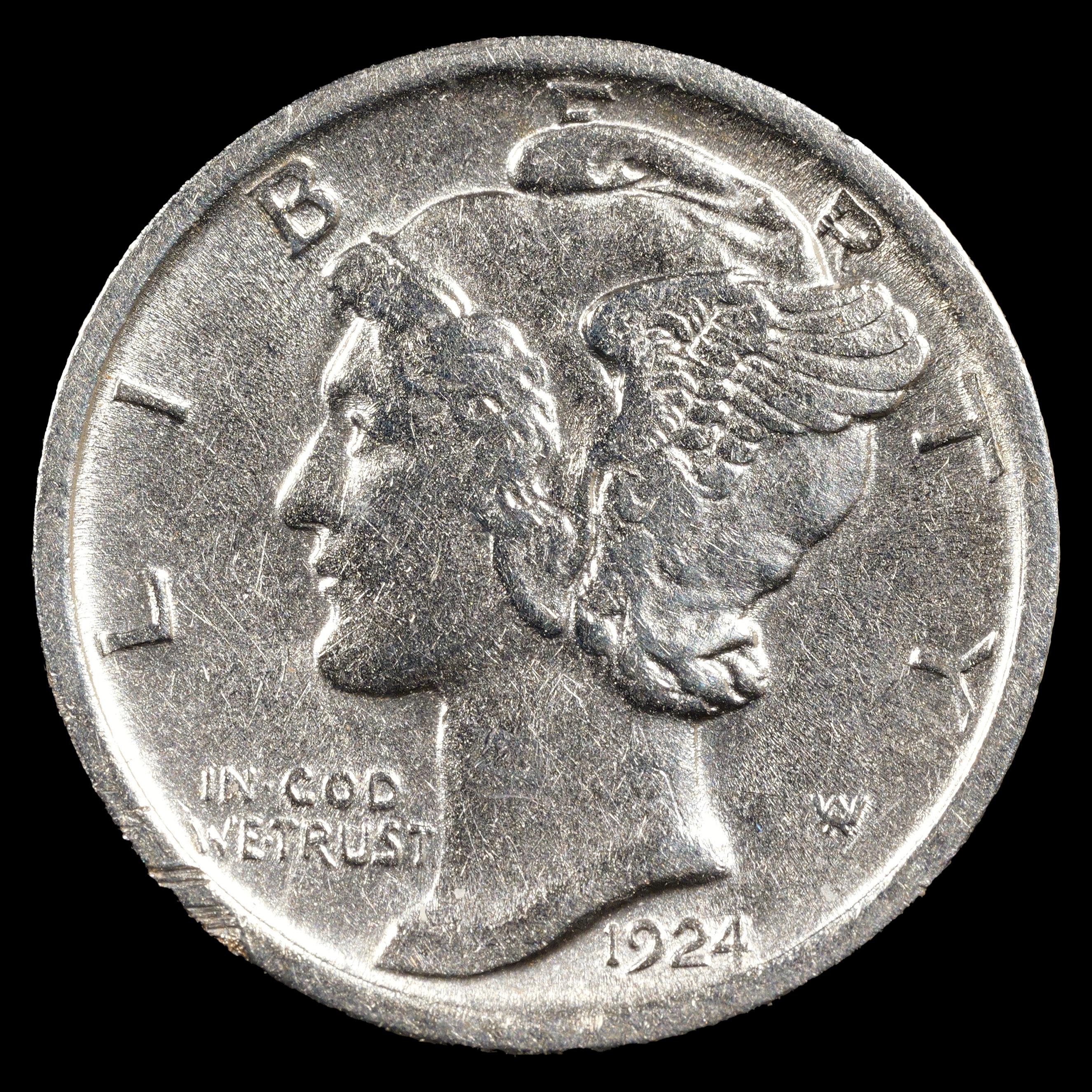 1924 Mercury Dime - 10c - Choice About Uncirculated