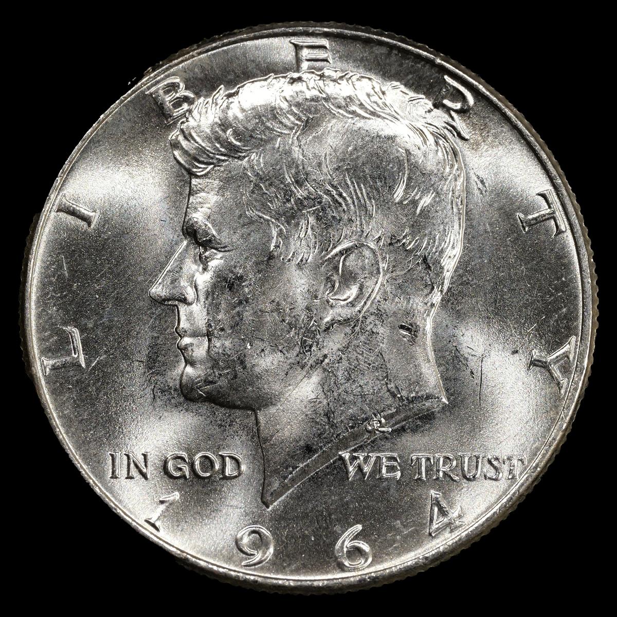 1964 Kennedy Silver Half Dollar - 50c - Choice Plus Brilliant Uncirculated