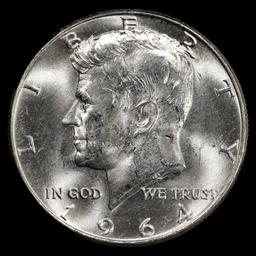 1964 Kennedy Silver Half Dollar - 50c - Choice Plus Brilliant Uncirculated
