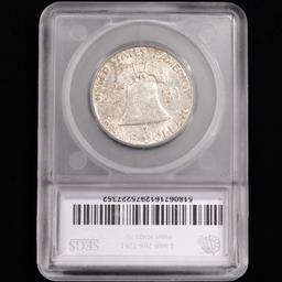1957 Franklin Half Dollar - 50c - SEGS Graded MS66+ FBL