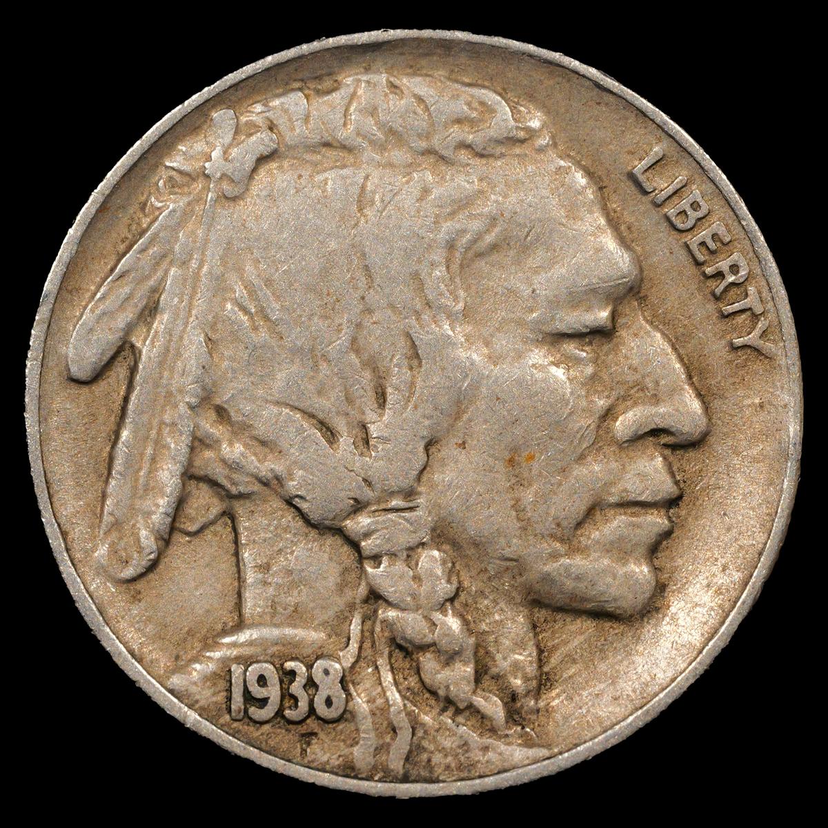 1938-D Buffalo Nickel - 5c - Extra Fine