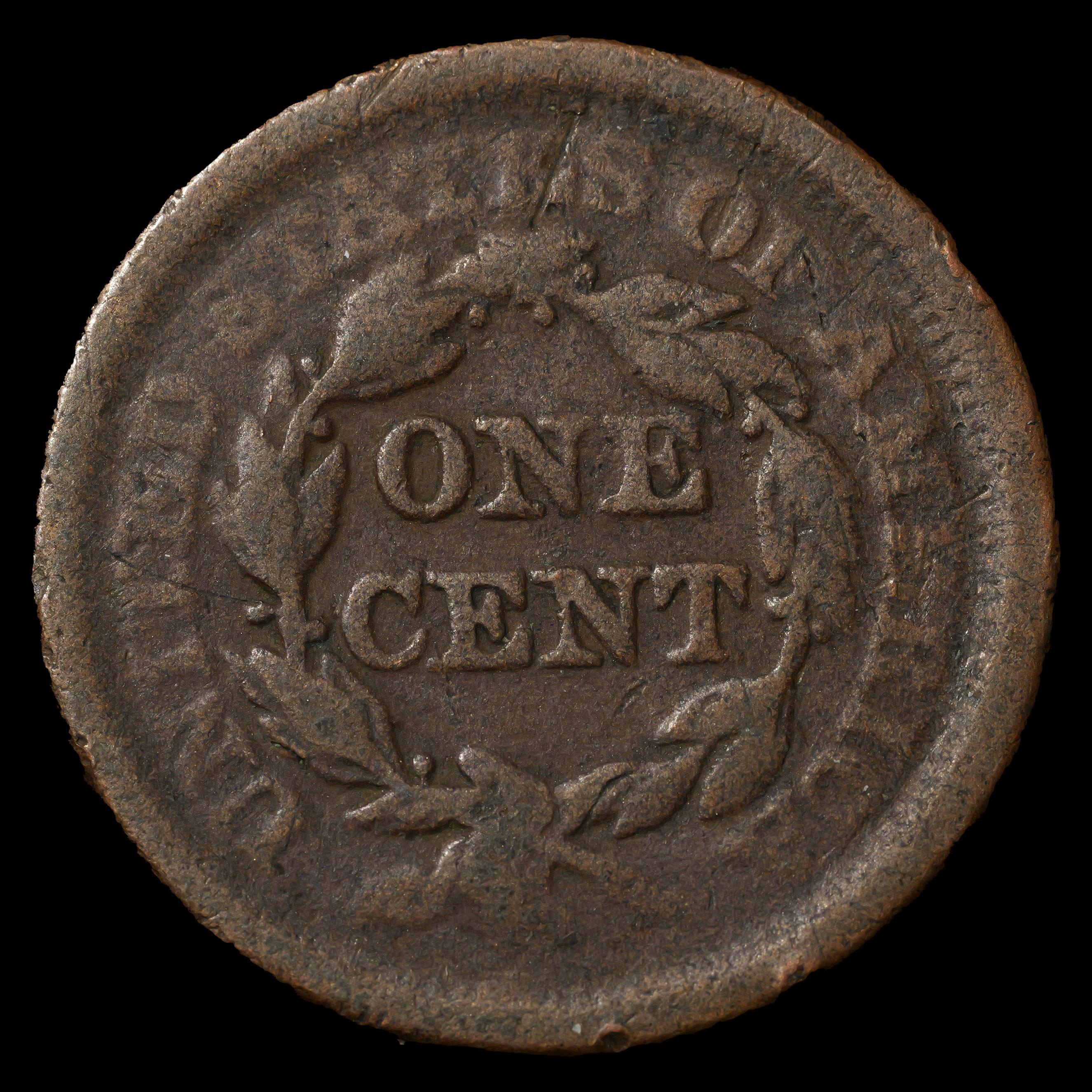 1851 Braided Hair Large Cent - 1c - Circulated