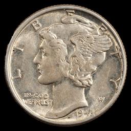 1943 Mercury Dime - 10c - Uncirculated