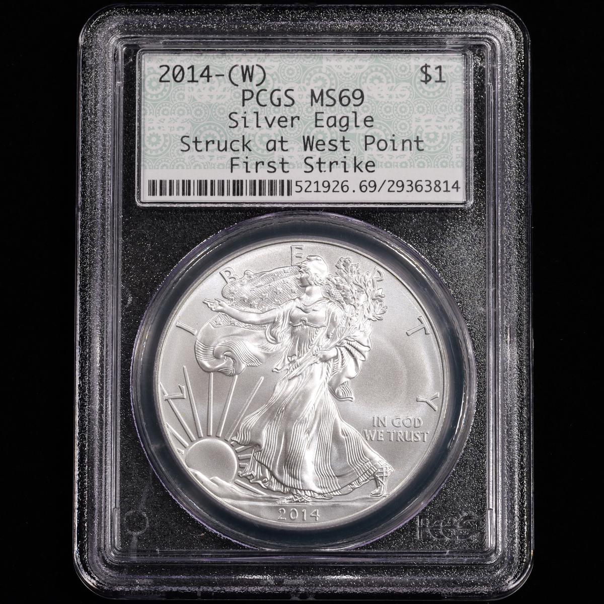 2014-W American Silver Eagle - First Strike - S$1 - PCGS GRADED MS69