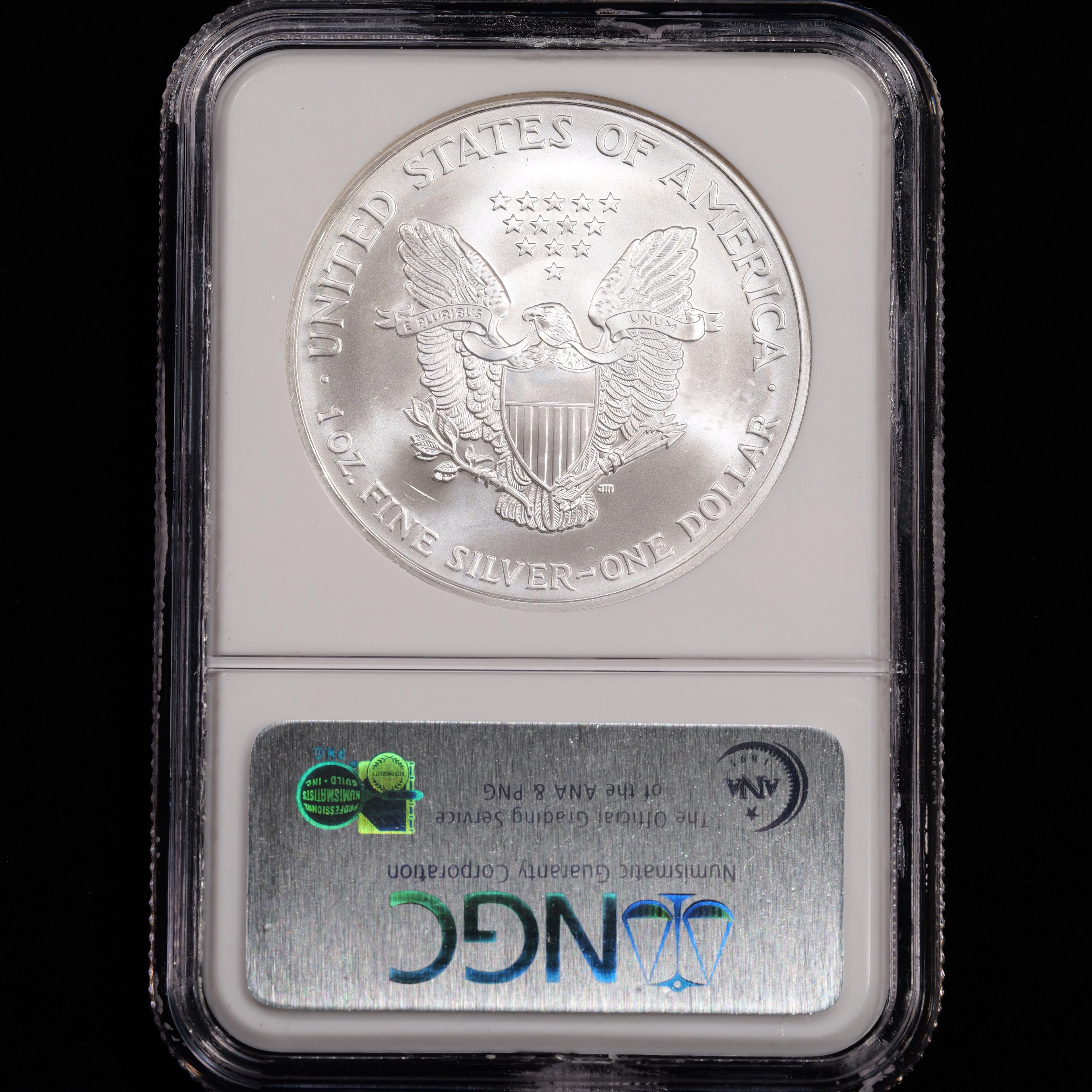 2006 American Silver Eagle - 1 of First 50,000 Struck - S$1 - NGC GRADED MS69