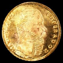 *GOLD**0.4 g* 1865 Mexico Miniature Gold Maximiliano Coin