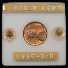 *VARIETY*1960-D/D Lincoln Memorial Cent - 1c - GEM Uncirculated - Red Brown