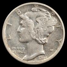 *BETTER DATE* 1931-S Mercury Dime - 10c - Choice About Uncirculated