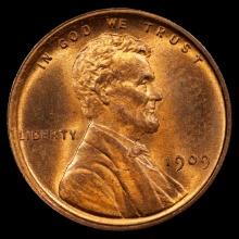 1909 VDB Lincoln Wheat Cent - 1c - GEM Uncirculated - Red Brown