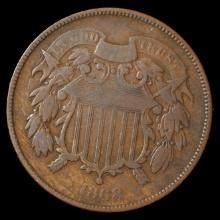 1868 Two Cent Piece - 2c - Fine