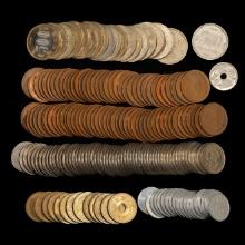 Collection of Various Japanese Yen Coins 1970's to Current - 16,344 Yen FV