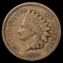 1859 Indian Head Cent - No Shield - 1c - Very Good Plus