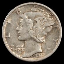 1937 Mercury Dime - 10c - Extra Fine