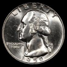 1959-D Washington Silver Quarter - 25c - GEM Uncirculated