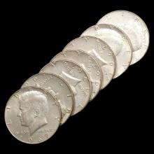 (7) 1967 Silver Kennedy Half Dollars - 50c - About Uncirculated