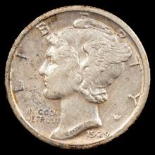 1929-S Mercury Dime - 10c - About Uncirculated Plus
