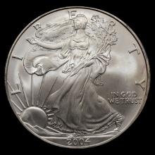 2004 American Silver Eagle - $1 - 1 oz Troy .9999 Fine Silver Bullion Coin