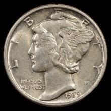 1939 Mercury Dime - 10c - Uncirculated