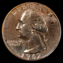 1962 Proof Washington Silver Quarter - 25c - Superb GEM Proof