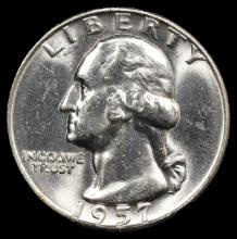 1957-D Washington Silver Quarter - 25c - GEM Uncirculated