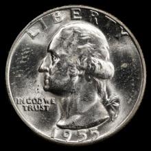 1955 Washington Silver Quarter - 25c - GEM Uncirculated