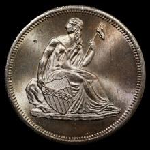 1 oz Vintage Silver Round *Toned* - Seated Liberty Design
