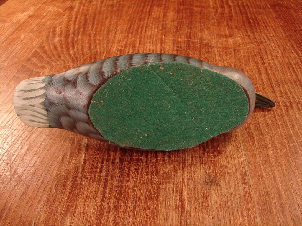 Decorative painted Teal duck decoy.