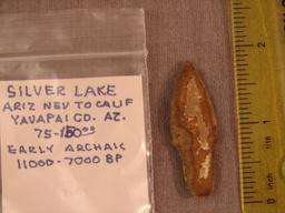 Native American artifact arrowhead