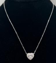 Heart Shape VVS Necklace